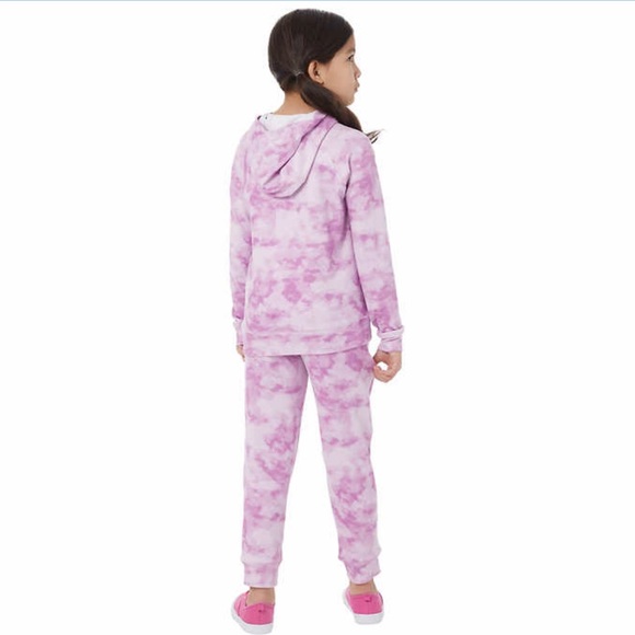 🆕 Youth 32 Degrees Hoodie & Jogger Set Purple Tie Dye Size 7/8 - Picture 2 of 7